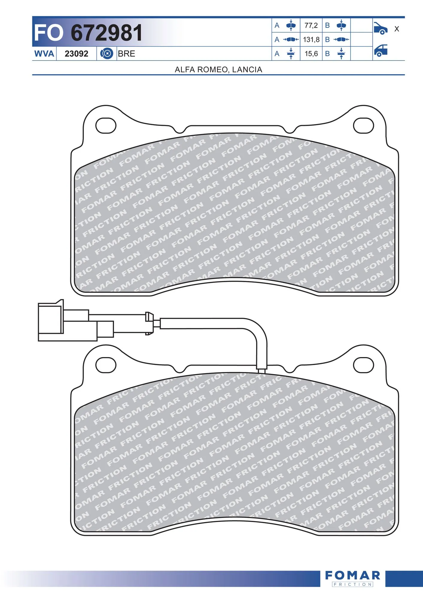 Brake Pad Set, disc brake